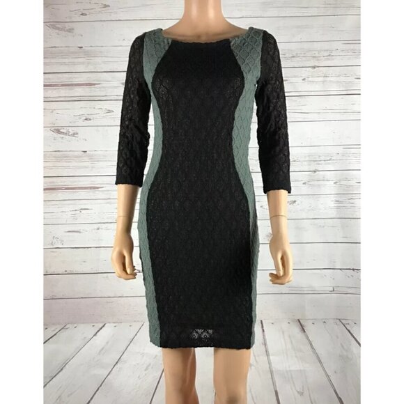 BAILEY 44 Knit Lace Colorblock Sheath Dress NWT MEDIUM - Picture 3 of 7